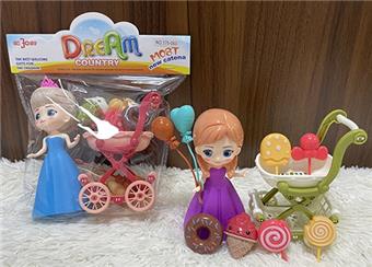 Play Home Frozen Princess Shopping Cart Supermarket Cart Set   ITEM NO.： W043307