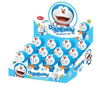 Pressure Doraemon Cartoon Car (12pcs/box)   ITEM NO.： W042114