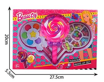 Fashion Barbie lollipop with two-layer bead and cosmetics   ITEM NO.： W058520