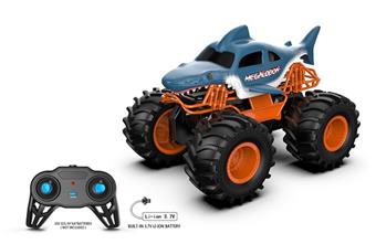 1: 18 Shark Bigfoot Amphibious Remote Control Vehicle (including electricity)   ITEM NO.： W055319