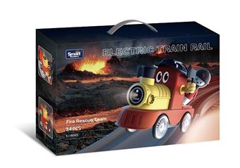 Electric train track building blocks - Fire speed rescue team 34PCS   ITEM NO.： W047452