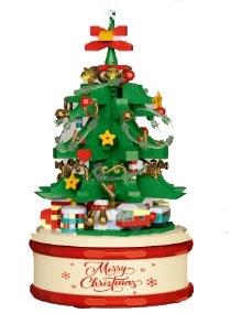 Deep Green Christmas Tree Music Box, Light Edition, 683PCS, Low Price Impulse Edition   ITEM NO.： W044635