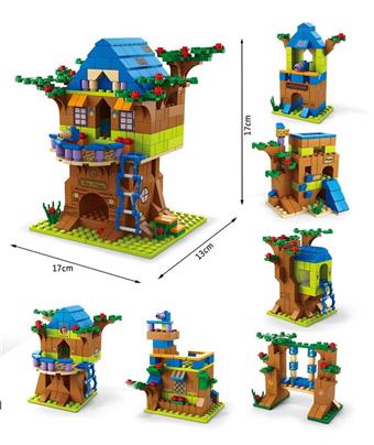 Tree house 1000pcs building blocks   ITEM NO.： W045983