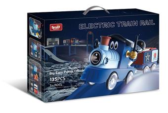 Electric Train Track Blocks - Big Ear Sheriff 135PCS   ITEM NO.： W047454
