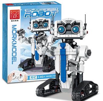 Remote control building block robot (white)   ITEM NO.： W054872