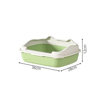 Pet supplies side opening cat litter box - medium size   ITEM NO.： W062198