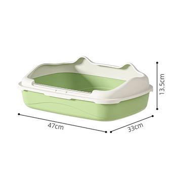 Pet supplies side opening cat litter box - large size   ITEM NO.： W062201