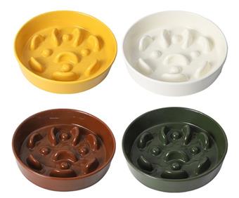 Cat and Dog Slow Food Bowl - (Basic) Ceramic Slow Food Bowl Large   ITEM NO.： W062417