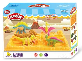 Dinosaur with small sand table series colored clay   ITEM NO.： W053150