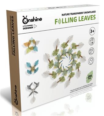Natural Transparent Snowflakes 200pcs - Fluttering Leaves   ITEM NO.： W043590