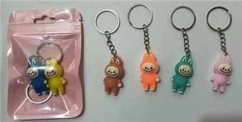 2 keychains made of solid canvas   ITEM NO.： W048639