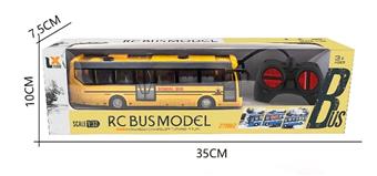 1: 32 four-way remote control light single section school bus   ITEM NO.： W060618