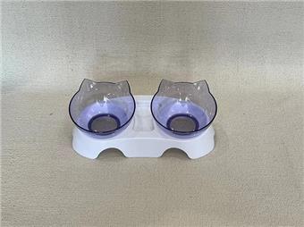 Pet Supplies Feeding Bowl Cat Food Bowl Dog Food Bowl Drinking Bowl Neck Protection Double Bowl   ITEM NO.： W062413