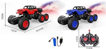1: 16 Six way light spray six wheel jeep climbing police car   ITEM NO.： W060645