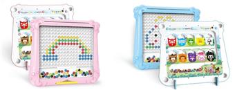 Three in one magnetic writing board+DIY building block desk (early education puzzle) 34 * 3.5 * 31 magnetic color bead writing board for children's drawing board puzzle early education magnetic drawing board desk building block writing desk magnetic drawing board magnetic bead writing board   ITEM NO.： W056806