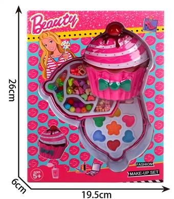 Fashionable Barbie cake with two layers of beads and cosmetics   ITEM NO.： W058506