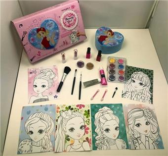 Heart shaped makeup kit - blue   ITEM NO.： W060386