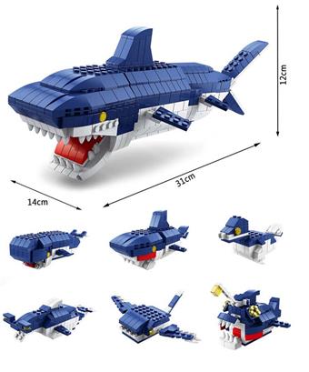 Shark 1000pcs building blocks   ITEM NO.： W045981