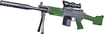 M249 Heavy Machine Gun Water Bullet Gun   ITEM NO.： W064265