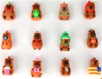 3-inch Capibala blind box (keychain) 24PCS/box   ITEM NO.： W048926