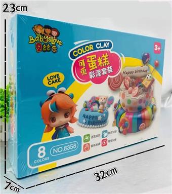 Cute cake clay set   ITEM NO.： W052050