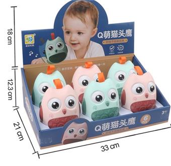 Owl Tumbler Ringing Bell 6pcs/box   ITEM NO.： W042208