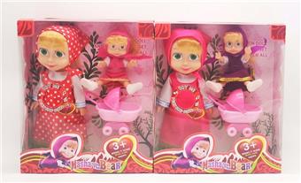10 inch empty body with music IC Martha doll with small cart+6 inch empty body Martha doll 2 mixed   ITEM NO.： W062969