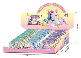 Unicorn Keychain Game Water Machine (24PCS per unit price)   ITEM NO.： W049143