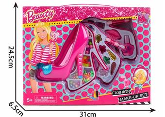Fashion Barbie High Heels with Three Layers of Beads and Cosmetics   ITEM NO.： W058460