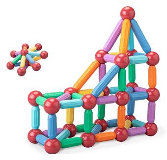 Magnetic Stick Building Blocks 76P (Tested in Europe)   ITEM NO.： W046812