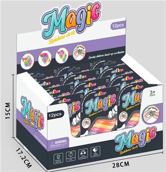 Rainbow Circle Rotating and Relaxing Toys 23pcs   ITEM NO.： W041625