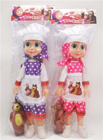 14 inch empty body with music IC chef Martha doll with chef hat+apron+bear 2 mixed styles   ITEM NO.： W062987