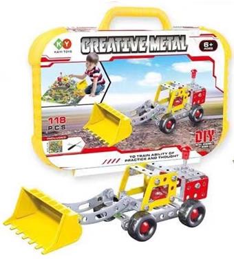 Metal assembled toys 118pcs   ITEM NO.： W042400