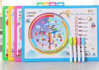 Multi functional recognition large clock writing board   ITEM NO.： W056646