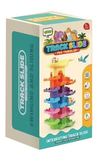 DIY Dinosaur Ball Track Puzzle Assembly Building Blocks   ITEM NO.： W046504