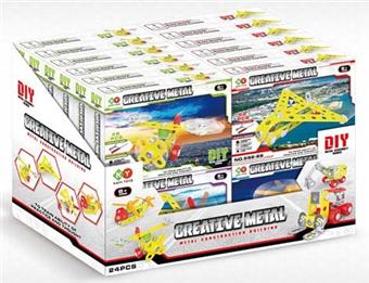 54pcs metal assembled toys   ITEM NO.： W042442