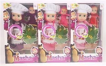 14 inch empty body with music IC chef Martha doll with chef hat+apron+6 inch Martha doll 3 mixed styles   ITEM NO.： W062980