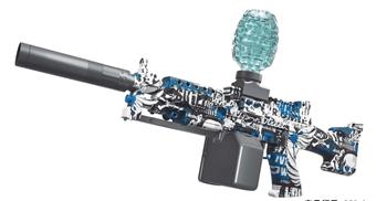 Hand to body 249 Pineapple Water Bullet Gun (watermark blue)   ITEM NO.： W064731