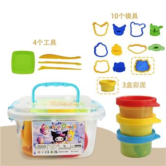 18PCS Sanrio colored clay set/color random   ITEM NO.： W053015