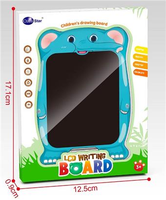 Children's cartoon elephant LCD color LCD writing board (mini)   ITEM NO.： W055812