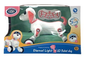 Intelligent fingerprint sensing remote control dog/(included) body 3.7V rechargeable lithium battery, (not included) remote control 2 × 1.5V disposable battery/white pink, white powder blue   ITEM NO.： W055167