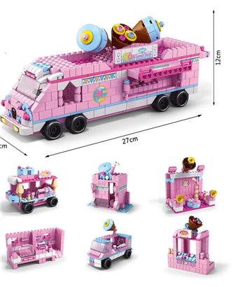 Dessert cart 1000pcs building blocks   ITEM NO.： W045972