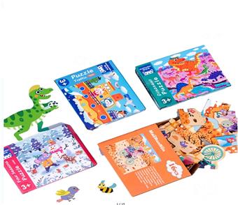 Gift box four in one advanced puzzle (3 types)   ITEM NO.： W043911