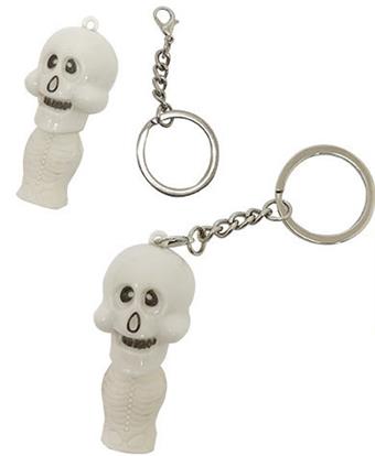 Halloween prank light skull keychain   ITEM NO.： W048517