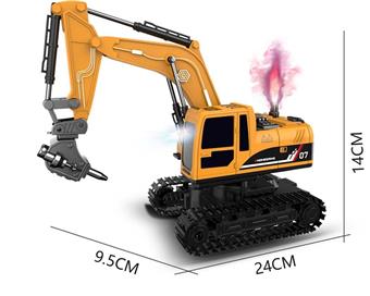 1: 22 Eleven way remote control light sound spray engineering drill   ITEM NO.： W060738