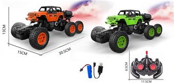 1: 16 Six way light spray six wheel jeep climbing car   ITEM NO.： W060644
