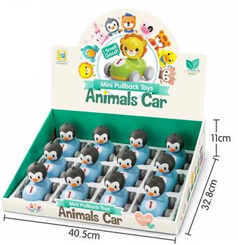 Penguin Shake Head Car (12pcs)   ITEM NO.： W042156