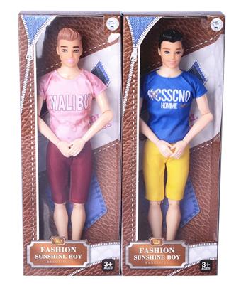 11 inch solid 12 joint men's Barbie fashion set with 2 mixed styles   ITEM NO.： W055450