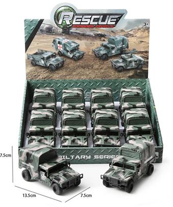 Inertial Hummer military vehicle (8 units per model)   ITEM NO.： W041753