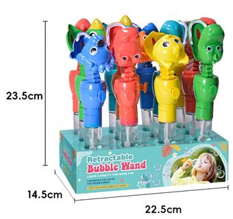 Stretch cartoon bubble stick, 12pcs/box   ITEM NO.： W055761
